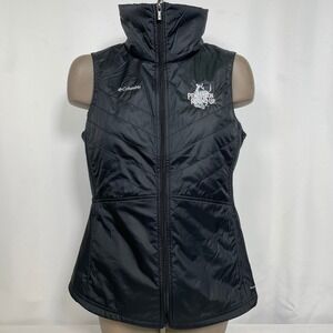 Pendleton Round Up Columbia Quilted Puffer Black Omni-Shield Vest Women's MEDIUM